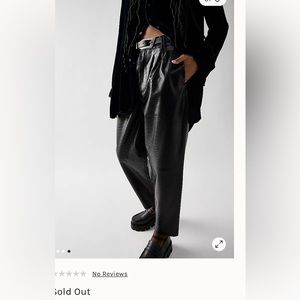 Free People Blank NYC crocodile leather pants